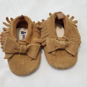 Baby Gap 3-6 Months Fringe Suede Moccasins
